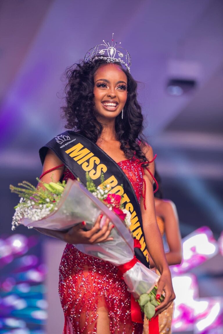 22-year-old Anicia Gaothusi from Tutume, the new Miss Botswana